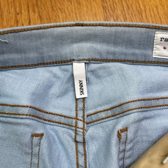 Rag & Bone Women's Dre Skinny Jeans Clean Chaseys Blue Light Mid Denim 27 NWT - Picture 10 of 16